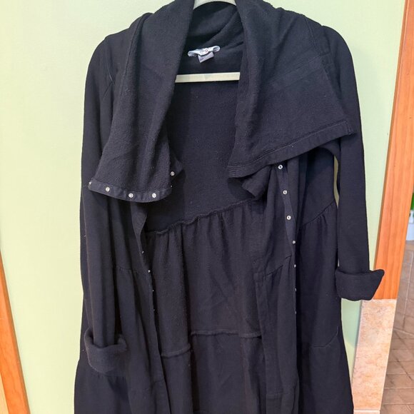 Hard Tail Black Lightweight Jacket – Open Front, Size Medium - Picture 1 of 4